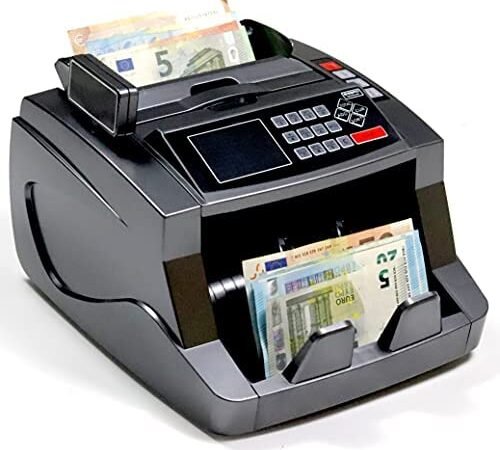 Contadora de palanquilla BisBro Technology VC-2200 |  Contador de valores para billetes mixtos |  segura |  exactamente |  Rápida |  Detectar billetes falsos |  1000 billones por minuto