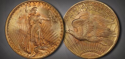 EE. UU. 1923 Saint-Gaudens $20 Moneda de oro con doble águila