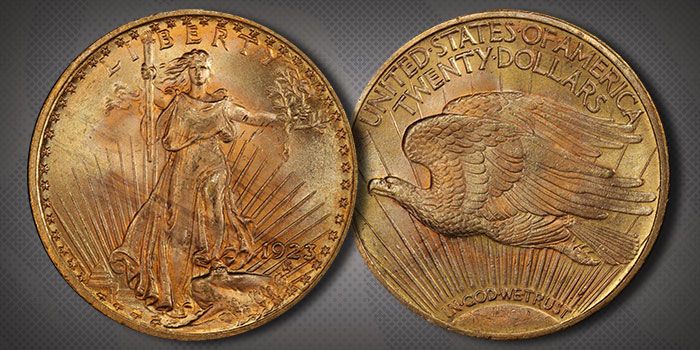 United States 1923 Saint-Gaudens $20 Double Eagle Gold Coin