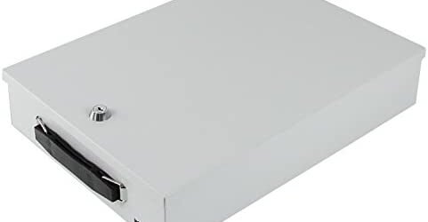 HMF 141-07 Estuche de Documentos Cerradizo |  37,5 x 26,5 x 8 cm |  DIN A4 |  gris claro