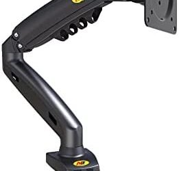 Ergosolid Soporte para Pantalla de Monitor de PC, Brazo ergonómico de Resorte de Gas articulado, 17-30 Pulgadas, VESA 75 mm y 100 mm, Giratorio 360°