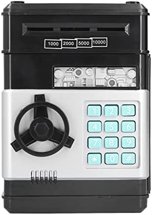Tarro de Ahorro Cajero automático elektronik Caja de Ahorro Monedas en Efectivo Guardar Bancos Alcancía Puede desplazarse automáticamente Papel Moneda