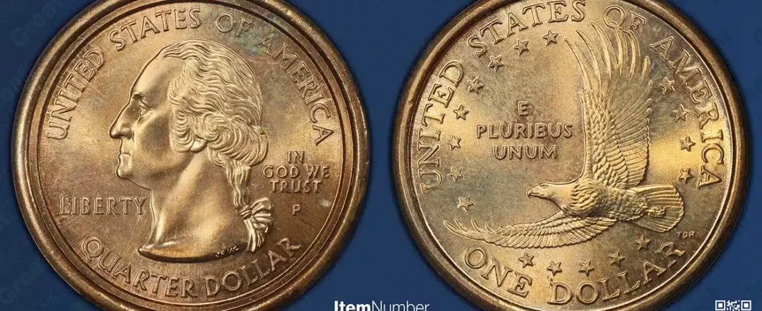 Errores famosos de la mula del dólar Sacagawea de GreatCollections