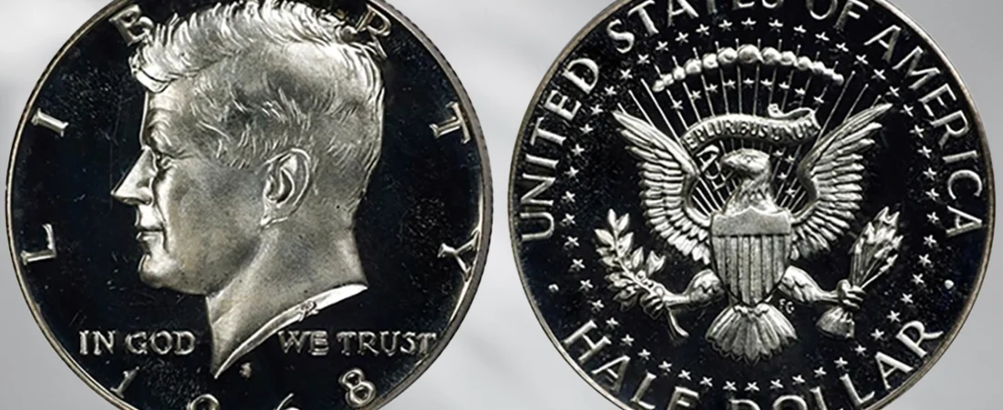 Prueba de medio dólar Kennedy de 1968: historia y valor