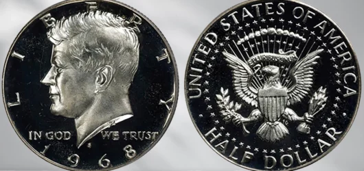 Prueba de medio dólar Kennedy de 1968: historia y valor