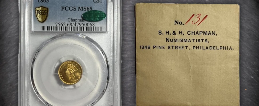 Se revela la colección Chapman previamente desconocida de oro de 1 dólar