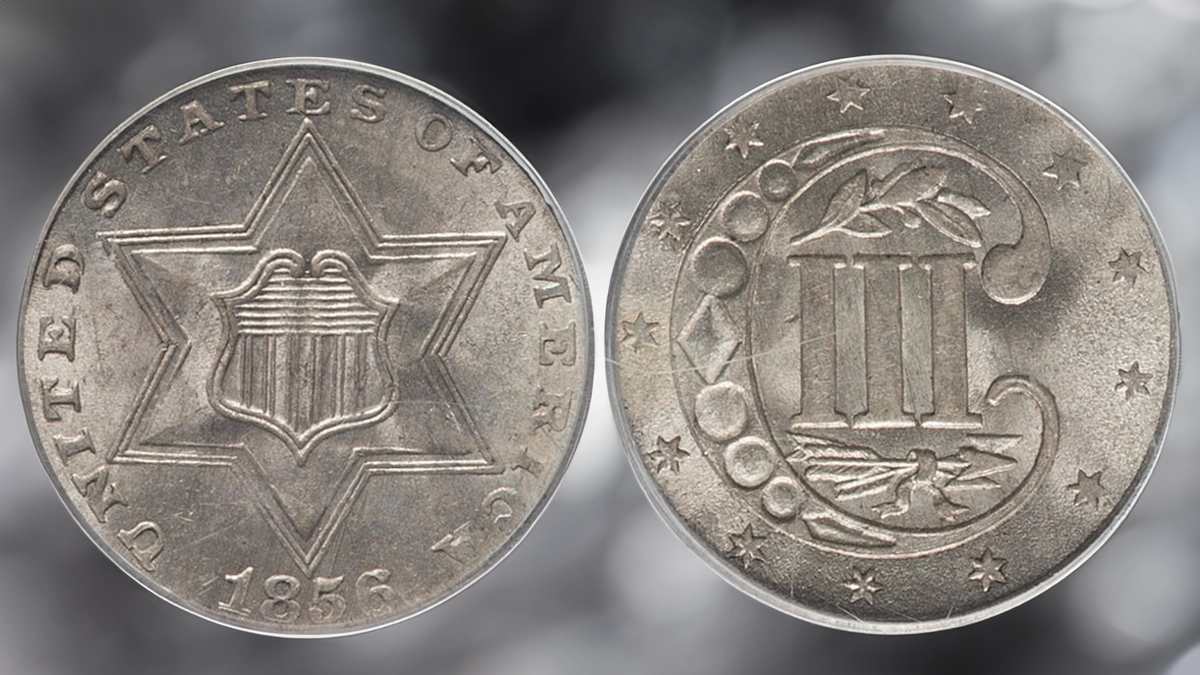 Tres centavos de plata de 1856: historia y valor
