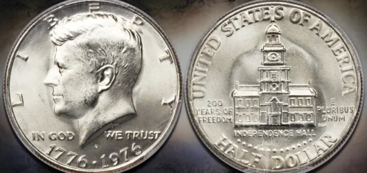 Medio dólar Kennedy 1976-D: historia y valor