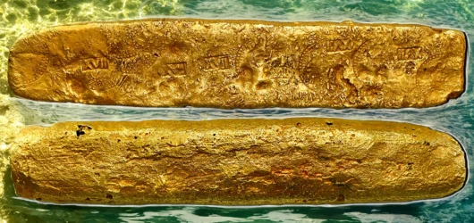 Lingotes de oro del famoso naufragio en la subasta de Sedwick en mayo