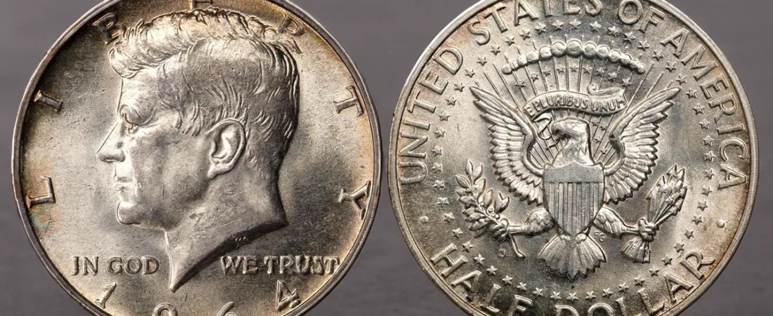 Medio dólar Kennedy, moneda de plata (1964)
