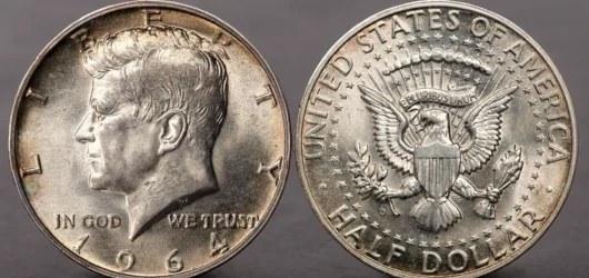 Medio dólar Kennedy, moneda de plata (1964)