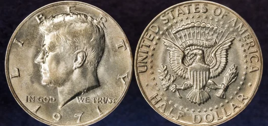 Medio dólar Kennedy de 1971: historia y valor